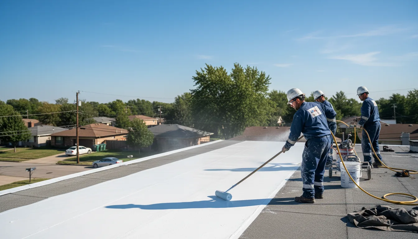 Commercial roof coating in Snook, TX near me